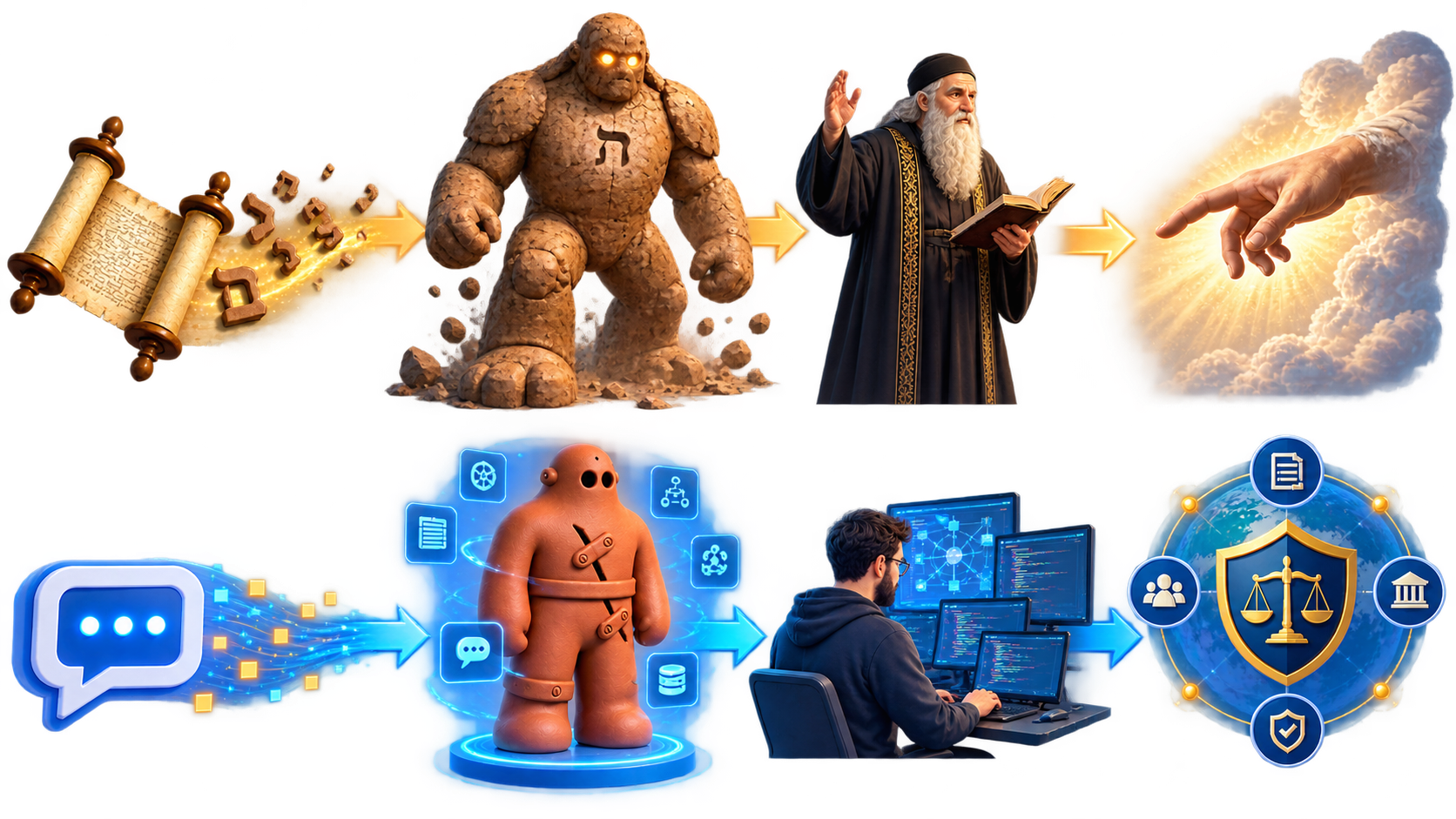 Learning from the Golem to build modern AI agents